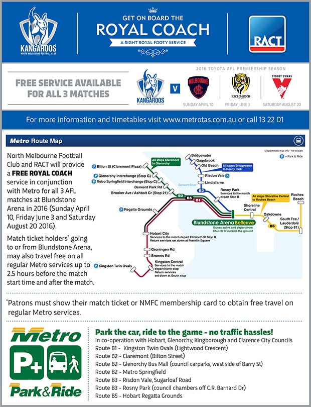 FREE Tassie shuttle buses